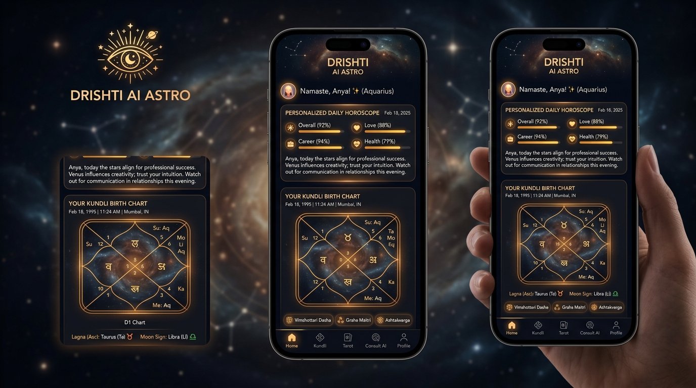 Drishti AI Astro App Preview